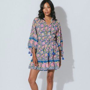 Marci Mini Dress / Tahiti Block Print